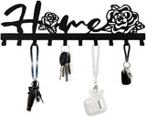 Decorative Metal Key Holder Wall Mounted Key Hooks Hanging Artwork Storage Rack Home Iron Art