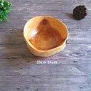 Handmade Natural Wood Fruit Tray, Wooden Bowl, Irregular Snack, Sushi Bread, Dessert, Candy Plate, Salad Trays, Home Decoration