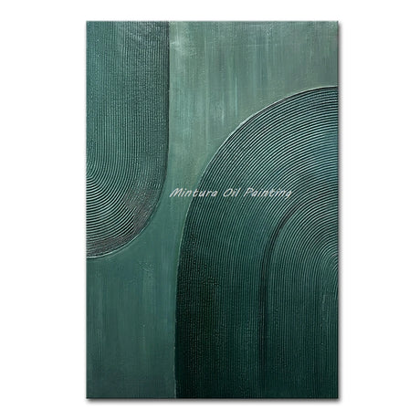 Mintura,Handpainted Abstract Color Block Oil Painting on Canvas Frameless Poster Wall Art Picture Modern Home Decoration Artwork