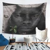 VIKAMA Bohemian Style Black Cat Tapestry Personalized Bedroom Background Warm Bedhead Decoration Room Wall Decoration