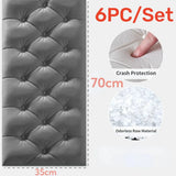 70X35CM 3PCS/SET 6PC/SET Self-adhesive 3D Brick Wallpaper PE Foam Wall Panels Stickers Waterproof Wallpaper Home Decoration