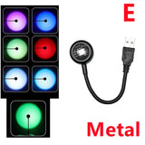 LDHLM Sunset Lamp LED USB Rainbow Neon Night Light Projector Photography Wall Atmosphere Lighting for Bedroom Decor Gift