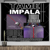 Tame Impala Currents Music Album Posters Wall Hanging Rock Band Poster Meme Tapestries For Bedroom Home Decor Aesthetic Flags