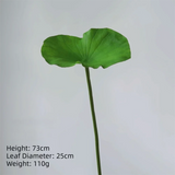 1PC DIY Decoration Artificial Flower New Landscape Long Stem PU Green Plant Artificial Flower Pole Lotus Pod Artificial Lotus
