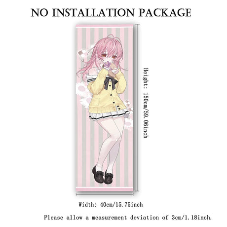 YOU and ME and HER A Love Story Two Anime Girls Tapestry Galgame Wall Hanging
