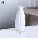White Ceramic Vases Nordic Decorative Vasen Ornaments Home Living Room Decor Flower Arrangements Sketching Props Desktop Decor