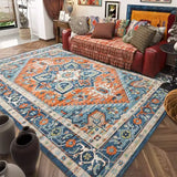 Carpet for Living Room Retro Bohemian Floral Abstract Large Area Rug Home Decoration Pastoral Ethnic Style Bedroom Mat ковер