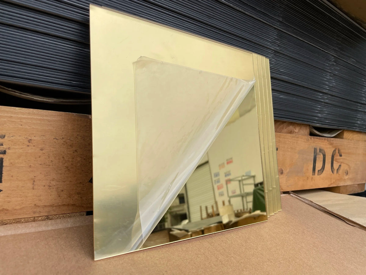 200*200*1.6MM Light Gold Acrylic Mirror Sheet Harmless For Wedding Coaster Display Photo Props Home Hotel Wall DIY Decor Board