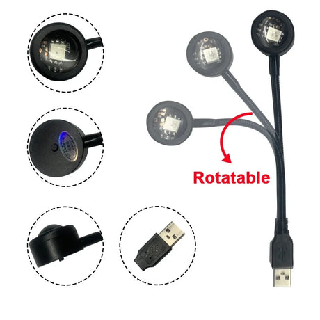 MeeToo USB Sunset Mood Lamp Led Projector Neon Night Light for Living Room Decor Bedroom Background Photography Wall Atmosphere