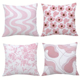 Vibrant Geometric Stripe Pillow Covers, Machine Washable with Zip Closure | Ideal for Living Room Sofa & Bedroom Decor