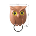 Animal Cartoon Owl Keychain Magnetic Key Hook Auto Blink Cute No Punch Storage Hook Kitchen Home Wall Decor