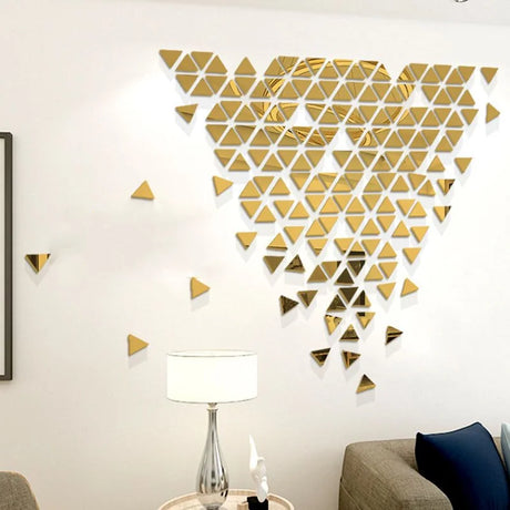 50Pcs Mini Square 5cm/4cm Acrylic Mirror Sticker Self-adhesive Sticker For Wall Bathroom Diy Home Decoration Crafts Decorations