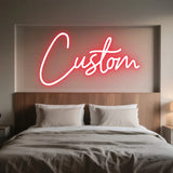 Custom LED Neon Sign Personalized Name Light for Kid Teens Bedroom Unique Gift with Customizable Designs for Trendy Wall Decor