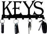 Decorative Metal Key Holder Wall Mounted Key Hooks Hanging Artwork Storage Rack Home Iron Art