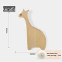 Cute Wall Wooden Hooks Children's Room Animal Hook Wall Keychain Coat Hook Home Decoration Solid Wood Hook Hanger Kitchen Access