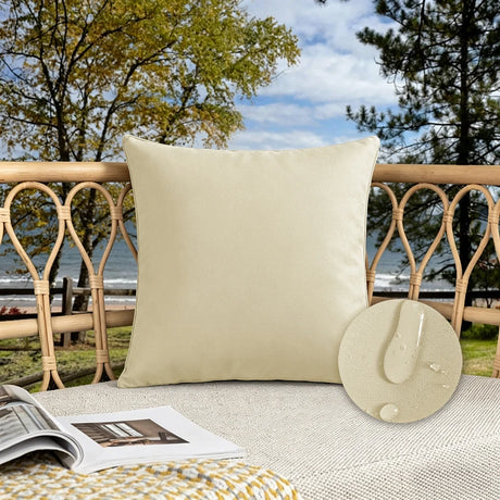 Candy Colors Cushion Cover 45x45cm/50x50cm Waterproof Throw Pillow Covers Outdoor Home Decor Stain-resistant for Patio Sofa