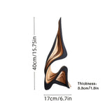 Artistic Abstract Wooden Streamlined Statue Minimalist Bookshelf Home Room Decoration Desktop Ornaments Home Gifts