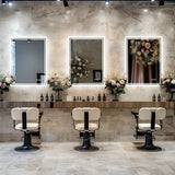 LUVODI LED Bathroom Mirror, Frameless Backlit Vanity Mirror, Dimmable 3-Color Light, Anti-Fog, Touch Sensor