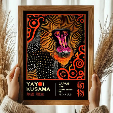 Japanese Yayoi K_Kusama Abstract Canvas Prints Poster Japandi Vintage Animal Aesthetics Art Prints Bedroom Wall Art Home Decor