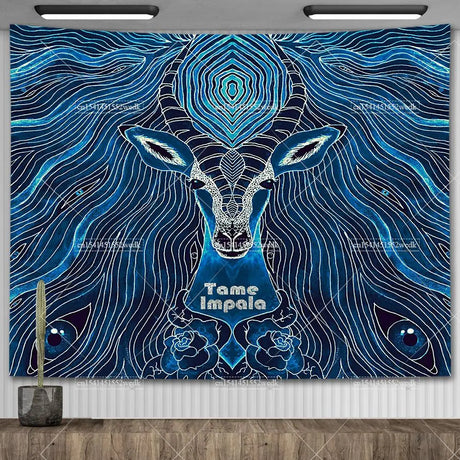 Tame Impala Currents Music Album Posters Wall Hanging Rock Band Poster Meme Tapestries For Bedroom Home Decor Aesthetic Flags