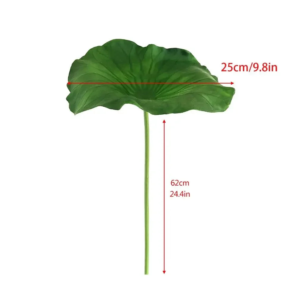 1PC DIY Decoration Artificial Flower New Landscape Long Stem PU Green Plant Artificial Flower Pole Lotus Pod Artificial Lotus