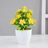 1pc Artificial Potted Plant Small Bonsai Flowers Pot Simulated Tree Ornaments Wedding Home Hotel Office Table Decor Fake Plants