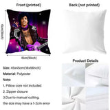Funny P-Prince Singer Cushion Cover Premium Comfort Reversible Pillow Cove -Two in One Design for Any Room & Car Interior
