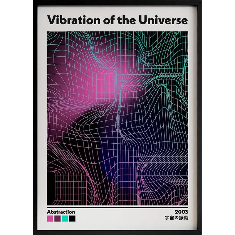 Retro Abstract Dopamine Classic Poster Minimalist Poster High Quality Printing Decoration Painting Home Decoration, Frameless