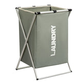 1 PC Large Laundry Hamper 3 Sections Divided Laundry Basket Foldable Washing Bin Dirty Cloth Storage Bag