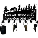 Decorative Metal Key Holder Wall Mounted Key Hooks Hanging Artwork Storage Rack Home Iron Art