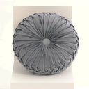 Throw Pillow Hand Sewn Pleated 3D Dutch Velvet Pumpkin Backrest Waist Lumbar Support Cushion Mat For Sofa Bed Floor Office Chair