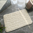 Cobblestone Embossed Bathroom Bath Mat Non-slip Carpets In Wash Basin Bathtub Side Floor Rug Shower Room Doormat Memory Foam Pad