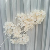 90cm Silk Hydrangea White Branch Drifting Snow Gypsophila Artificial Flowers Cherry Blossoms Wedding Arch Decorate Fake Flower