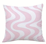 Vibrant Geometric Stripe Pillow Covers, Machine Washable with Zip Closure | Ideal for Living Room Sofa & Bedroom Decor