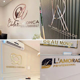 Custom Large Business Logo Sign Personalized Wall Mounted 3D Laser Cut Color Acrylic Wall Sign BeautySalon/Clinic Trademark Sign