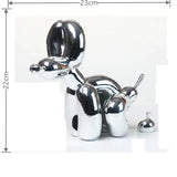 Balloon Dog Doggy Poo Statue Resin Animal Sculpture Home Decoration Resin Craft Office Decor Standing black gold