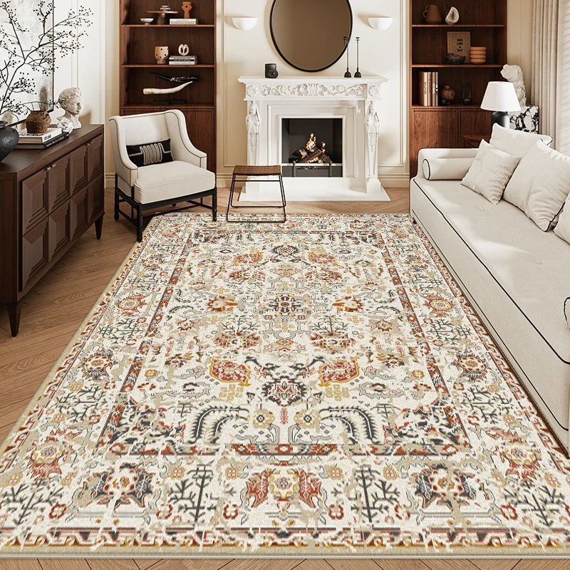 Retro Carpet for Living Room Persian Boho Decor for Room Balcony Rug Large Luxury Bed Room Decoration Home Mats Bedside