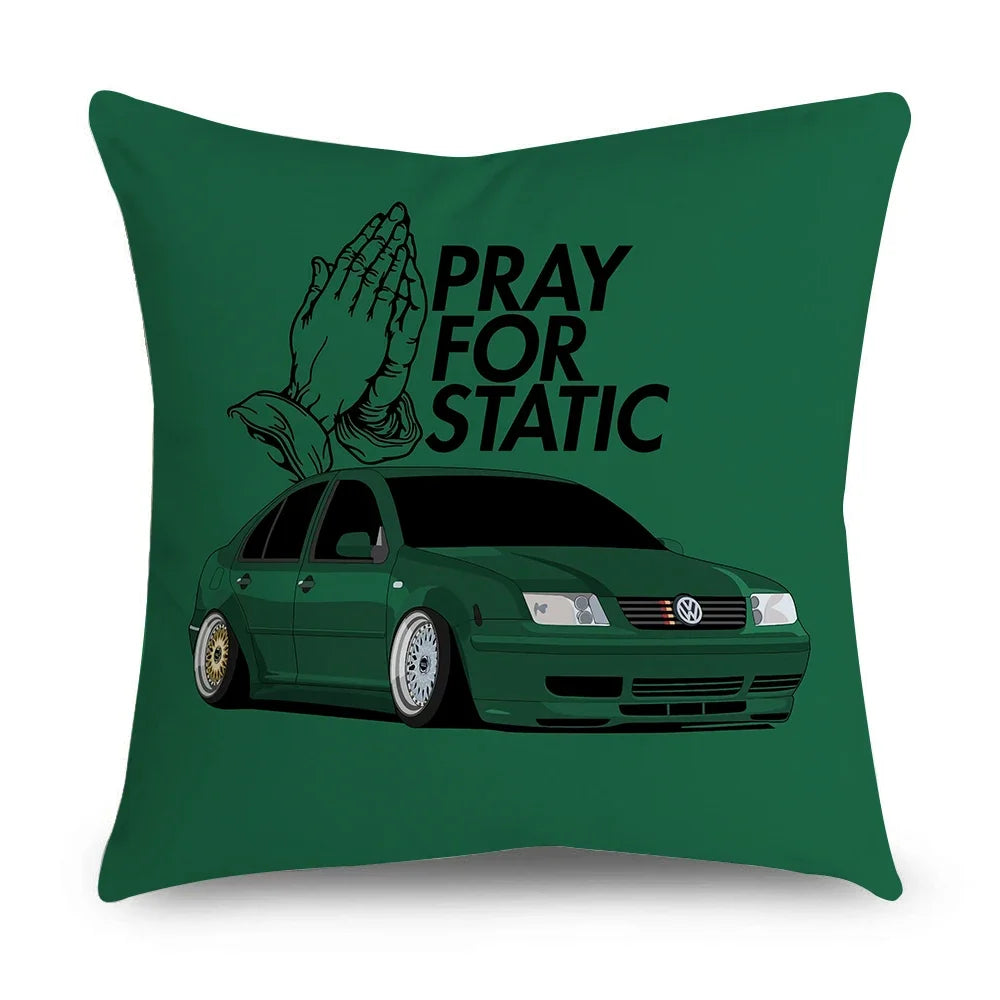 New Sports Car Cushion Cover Full Body Cartoon Pattern Pillow Case for Home Sofa Car Decor Pillowcase 45cm*45cm