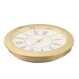 Back 45mm Quartz Movement Clock Craft Clock Insert Scratch-Resistant Lens Silver Tone Bezel Stainless Steel Back