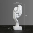 Nordic Resin Abstract Statue Desktop Ornaments Sculpture Figurines Face Character Light Luxury Art Crafts Office Home Decor
