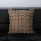 Brown Maillard Cushion Cover Modern Striped Design Decorative Pillow Covers Square Sofa Headboard Pillowcase Home Decor
