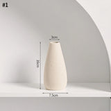INS Ceramic Vase White Flower Pot Nordic Decorative Vase Dry Flower Vases for Home Living Room Desktop Decor ваза для цветов