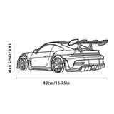 1pc Metal for Supercar Metal Wall Art Modern Iron Home Decor Sign, Dynamic Racing Car Outline Sculpture, Car Decor Ideal choice
