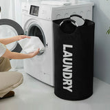 Extra-Large Waterproof Laundry Basket with Padded Handle - Foldable, Multi-Purpose Storage for Bathroom, Laundry Room, Balcony