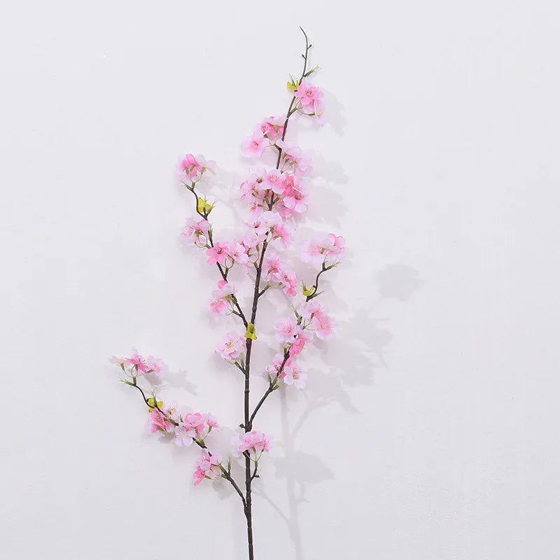 Artificial Cherry Blossom Branches, Silk-Like Plastic Flowers for Wedding Arch, Party & Home Decoration