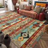 Carpet for Living Room Retro Bohemian Floral Abstract Large Area Rug Home Decoration Pastoral Ethnic Style Bedroom Mat ковер