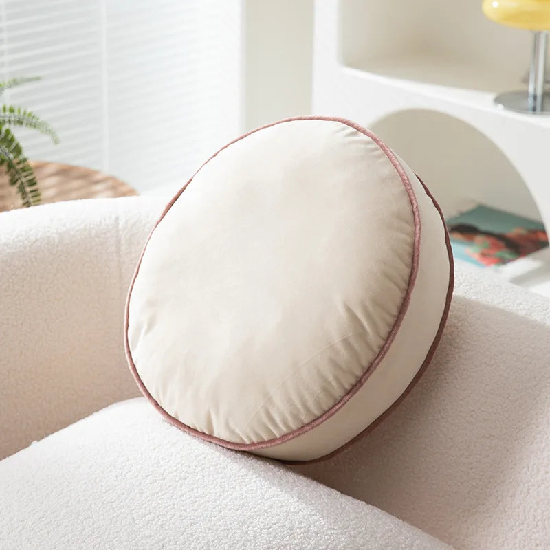 Nordic Minimalist Style Soft Round Cushion With Fillings Stuffed Floor Seat Mat Velvet Meditation Cushion Futon Throw Pillow