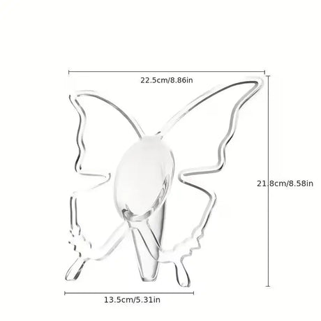 2pcs Butterfly Vase Centerpieces – Clear Acrylic Bud for Holidays, Weddings & Flower Arranging