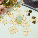 50pcs Mini Square 5cm/4cm Acrylic Mirror Tiles Stickers Mall Adhesive Mosaic for DIY Crafts Art Supplies Home Wall Door Decor