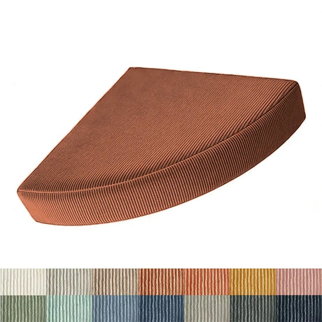 Custom Corduroy Corner Floor Cushion Right Angled Fan-Shaped Cushion Meditation Floor Pillows Cushion Yoga Cushions Seating Pads